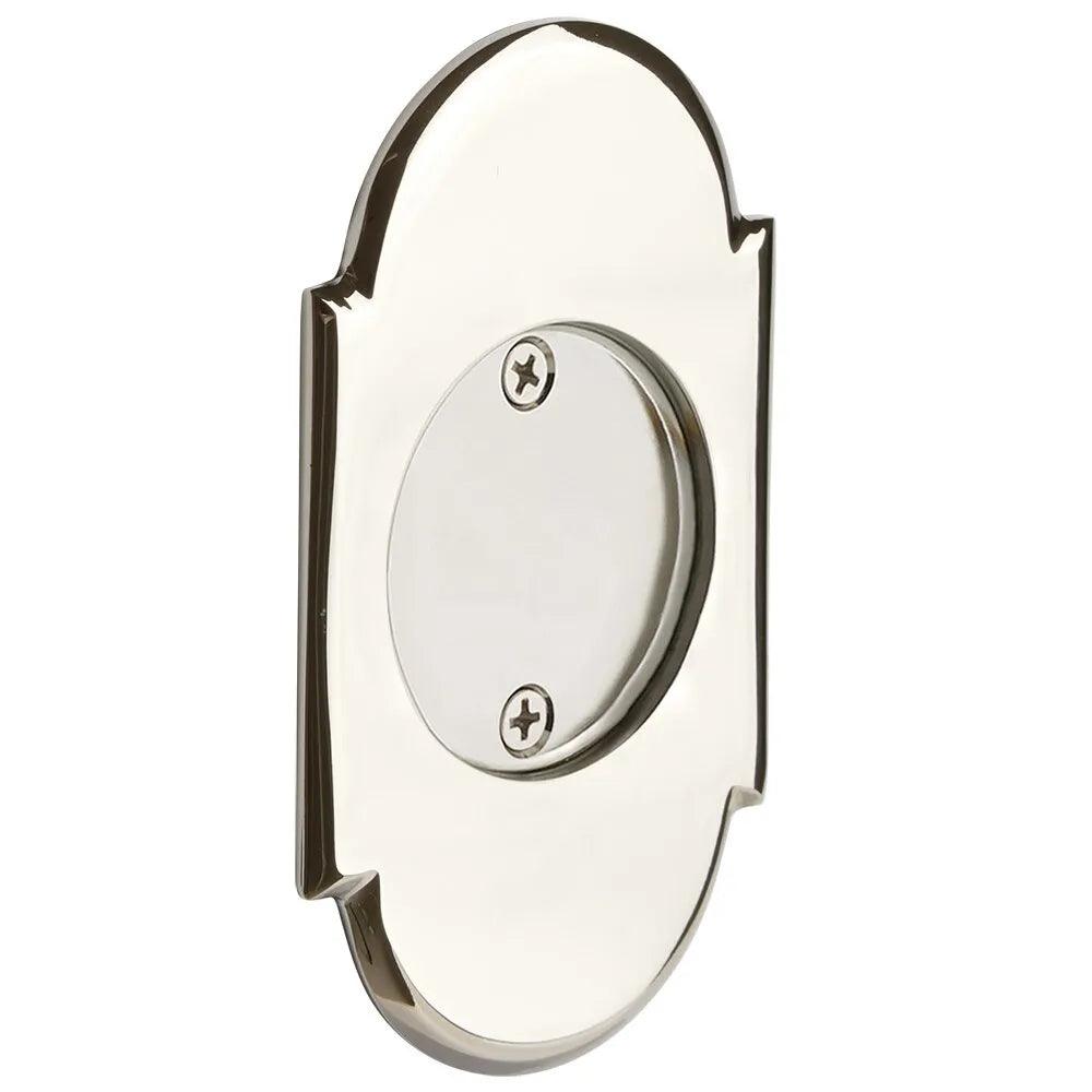 Emtek Dummy #8 Pocket Door Tubular Lock-For Double Door Application in Lifetime Polished Nickel finish