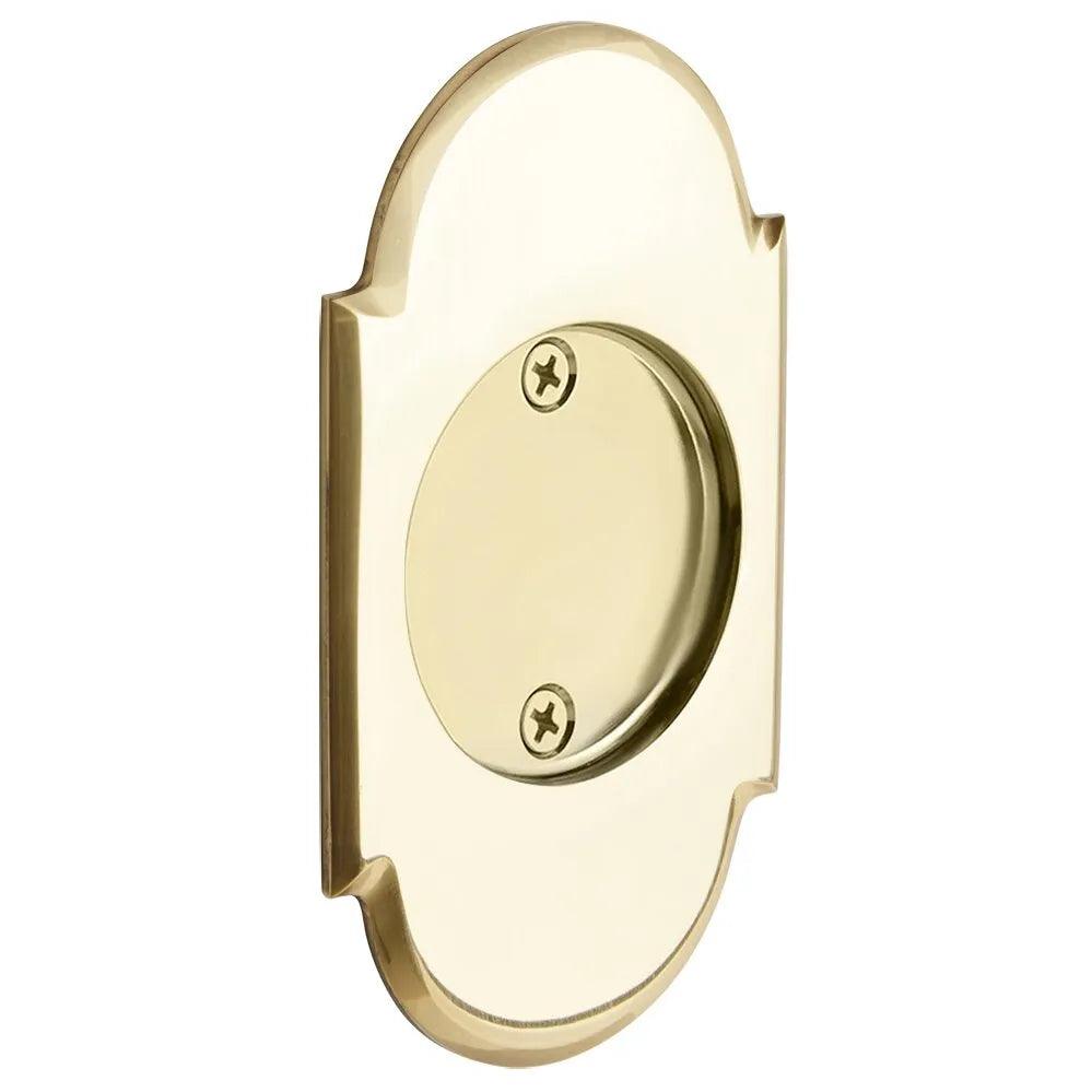 Emtek Dummy #8 Pocket Door Tubular Lock-For Double Door Application in Polished Brass finish