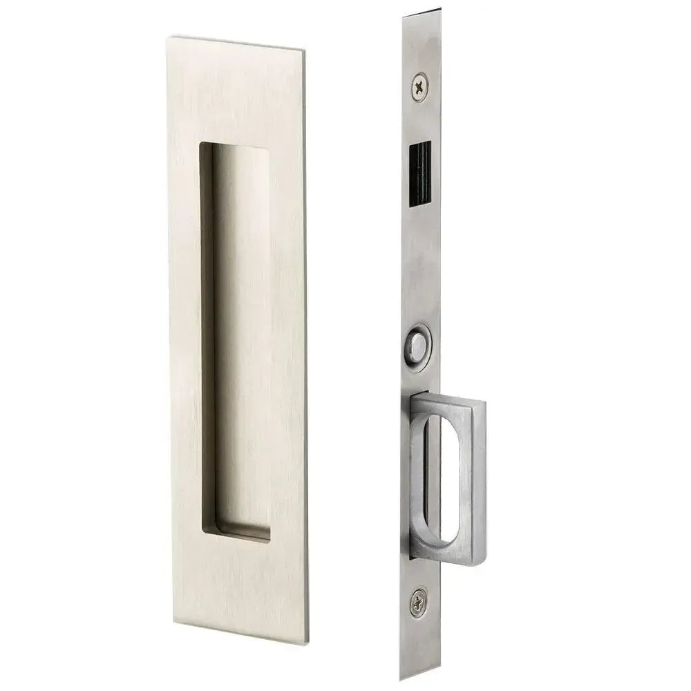 EmtekEmtek Dummy Narrow Modern Rectangular Pocket Door Mortise Lock in 