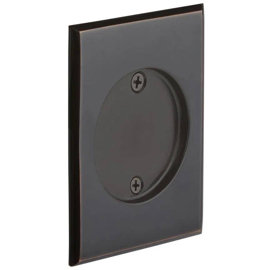 Emtek Dummy Rectangular Pocket Door Tubular Lock-For Double Door Application in Oil Rubbed Bronze finish