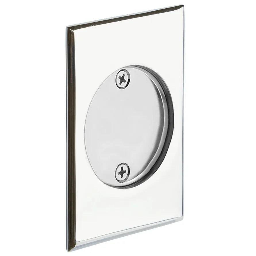 Emtek Dummy Rectangular Pocket Door Tubular Lock-For Double Door Application in Polished Chrome finish
