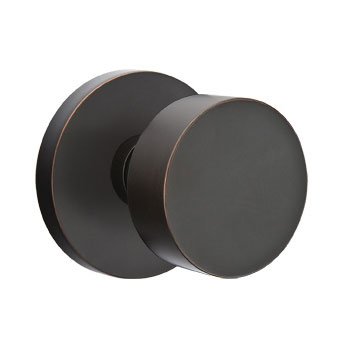 Emtek Round Knob with Disk Rosette in Oil Rubbed Bronze finish