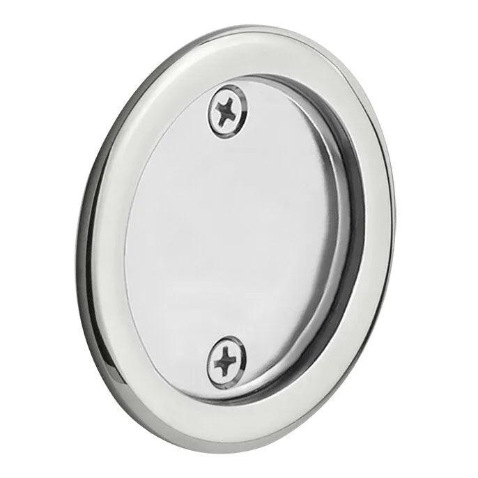 Emtek Dummy Round Pocket Door Tubular Lock-For Double Door Application in Polished Chrome finish