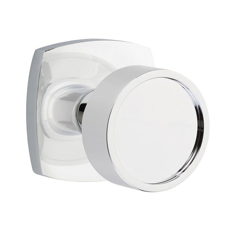 Emtek Verve Knob with Urban Modern Rosette in Polished Chrome finish