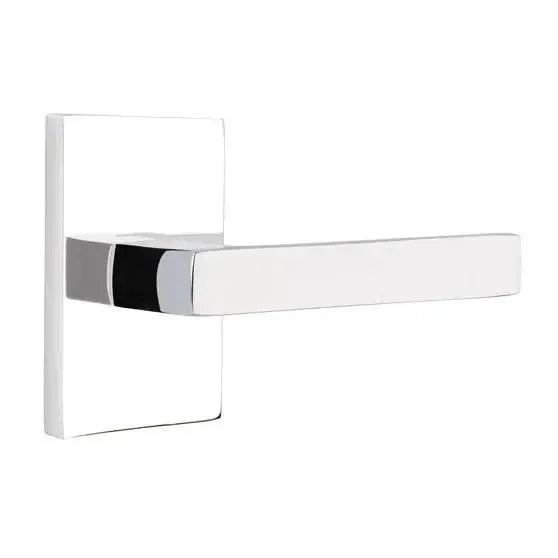 Emtek Dumont Lever With Modern Rectangular Rosette 