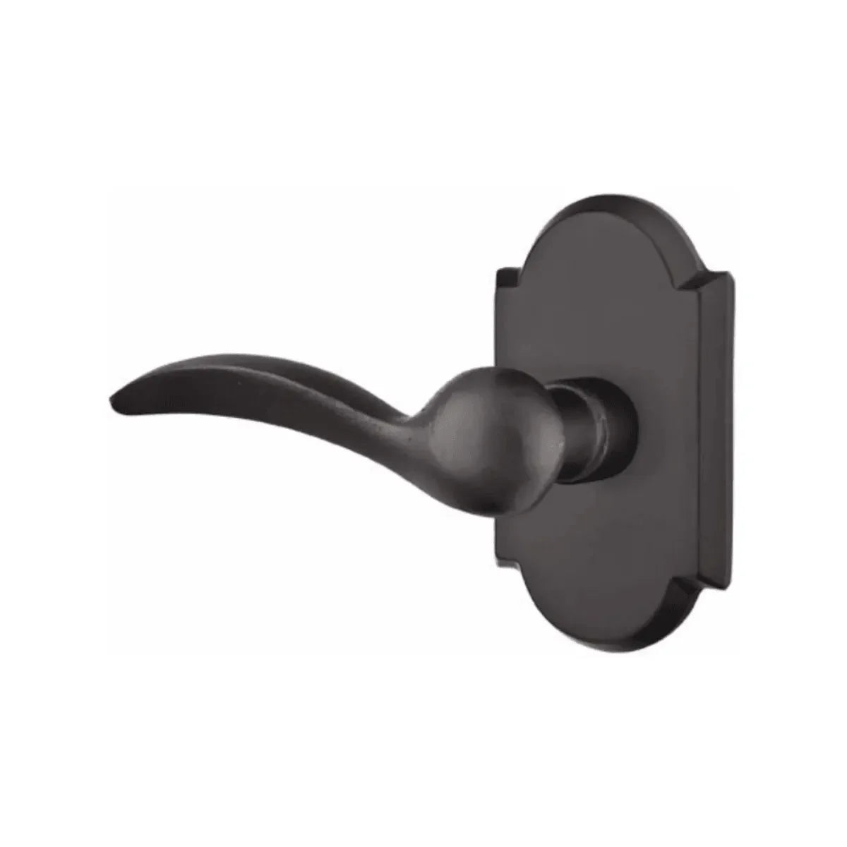 Emtek Durango Lever With #1 Rosette Flat Black Bronze Patina