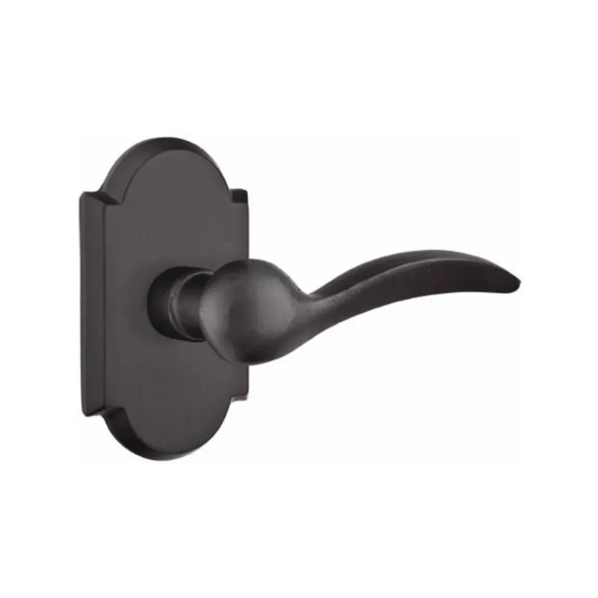 Emtek Durango Lever With #1 Rosette Flat Black Bronze Patina