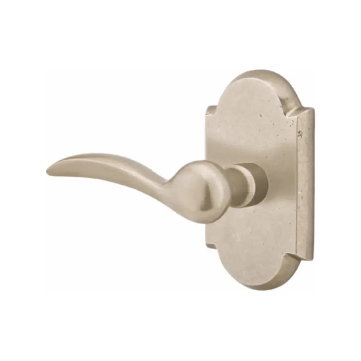 Emtek Durango Lever With #1 Rosette Tumbled White Bronze