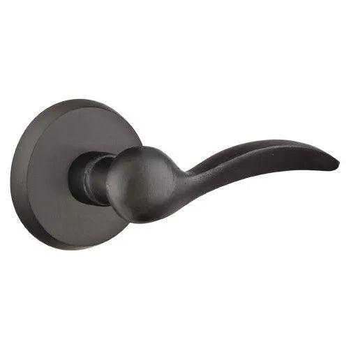 Emtek Durango Lever With #2 Rosette in Flat Black Bronze Patina finish