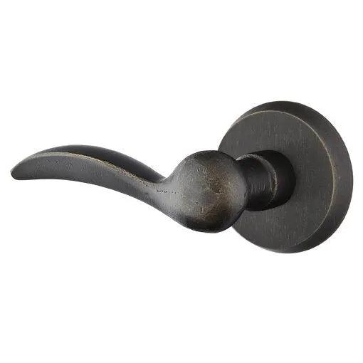 Emtek Durango Lever With #2 Rosette in Medium Bronze Patina finish