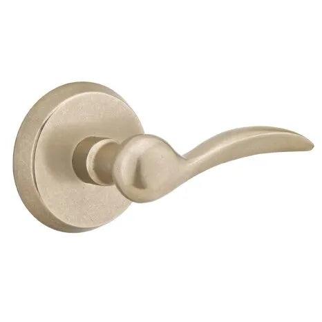 Emtek Durango Lever With #2 Rosette in Tumbled White Bronze finish