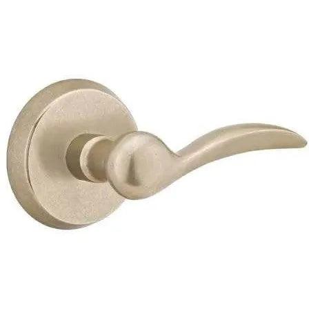 Emtek Durango Lever With #2 Rosette in Tumbled White Bronze finish