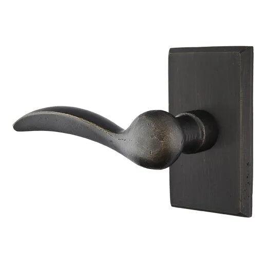 Emtek Durango Lever With #3 Rosette Medium Bronze Patina