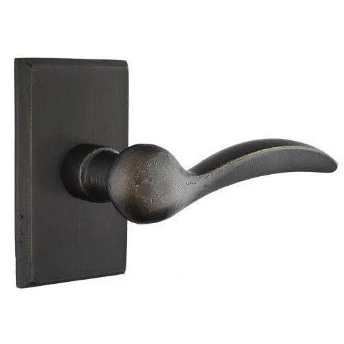 Emtek Durango Lever With #3 Rosette Medium Bronze Patina