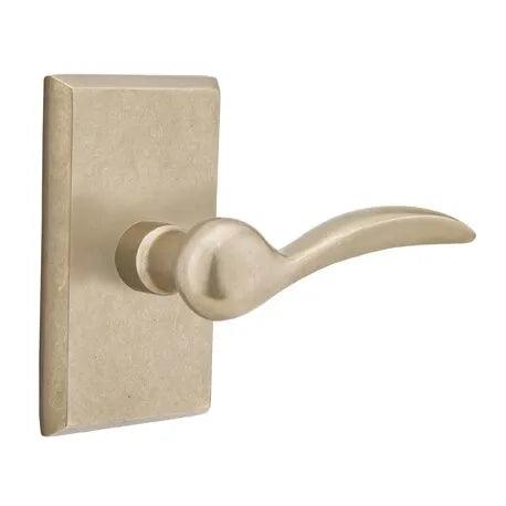 Emtek Durango Lever With #3 Rosette Tumbled White Bronze