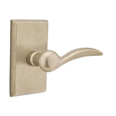 Emtek Durango Lever With #3 Rosette Tumbled White Bronze