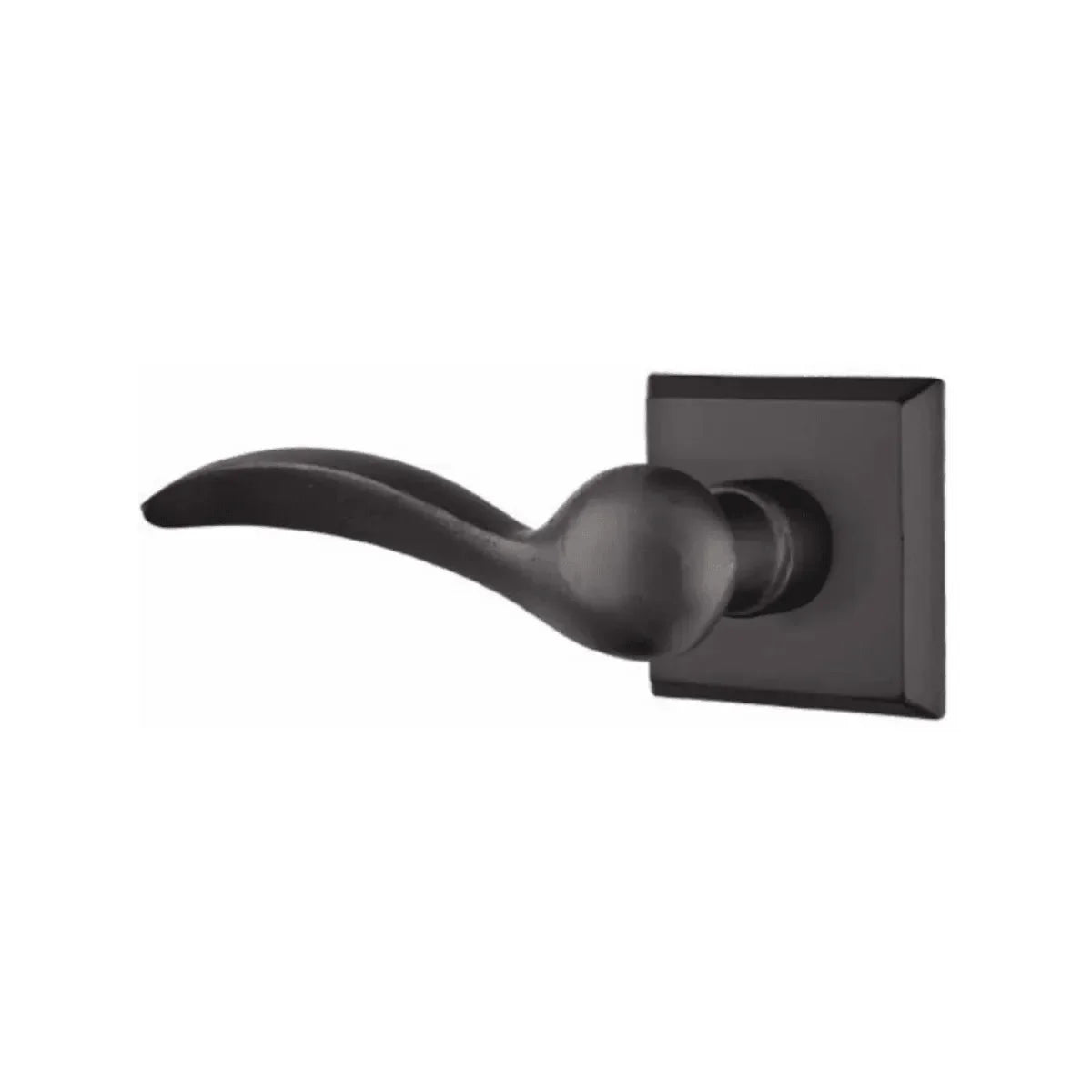 Emtek Durango Lever With #6 Rosette in Flat Black Bronze Patina finish