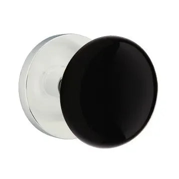 EmtekEmtek Ebony Knob with Disk Rosette in 
