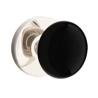 EmtekEmtek Ebony Knob with Disk Rosette in 