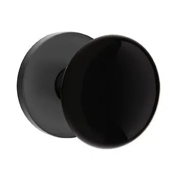 EmtekEmtek Ebony Knob with Disk Rosette in 