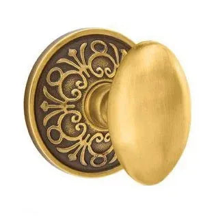 EmtekEmtek Egg Knob with Lancaster Rosette in 