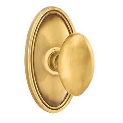 Emtek Egg Knob with Oval Rosette in finish