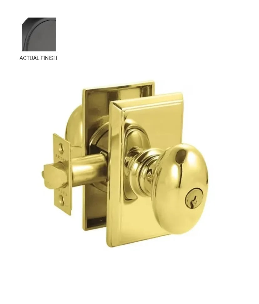 EmtekEmtek Egg Knob with Rectangular Rosette in 