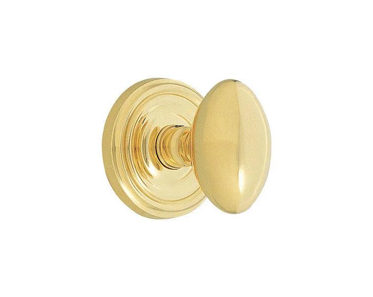 Emtek Egg Knob with Regular Rosette in finish