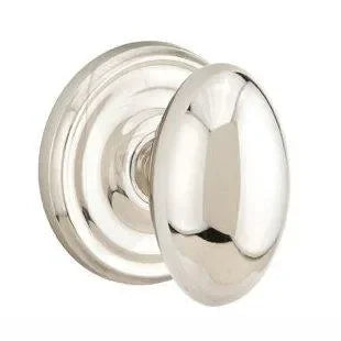 The Emtek Egg Knob with Regular Rosette in finish.