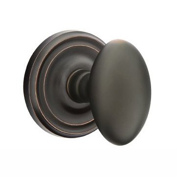 Emtek Egg Knob with Regular Rosette in finish