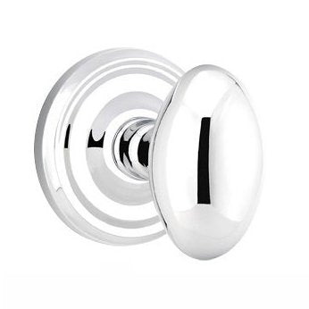 Emtek Egg Knob with Regular Rosette in finish