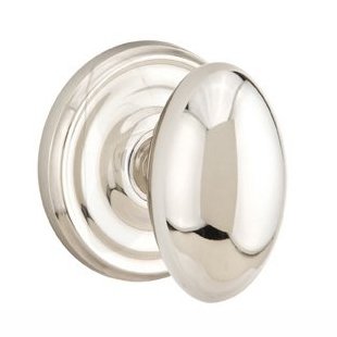 Emtek Egg Knob with Regular Rosette in finish