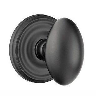 Emtek Egg Knob with Regular Rosette in finish