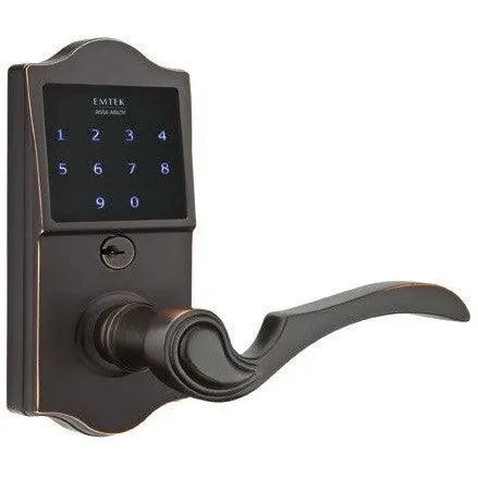 Emtek EMTouch Classic Electronic Touchscreen Keypad Leverset with Coventry Lever Oil Rubbed Bronze