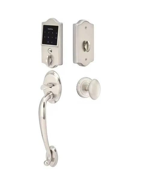 Emtek EMTouch Classic Style Electronic Keypad Entry Set with Egg Knob in Satin Nickel finish