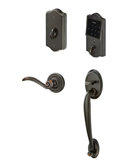 Emtek EMTouch Classic Style Electronic Keypad Entry Set with Elan Lever in Oil Rubbed Bronze finish