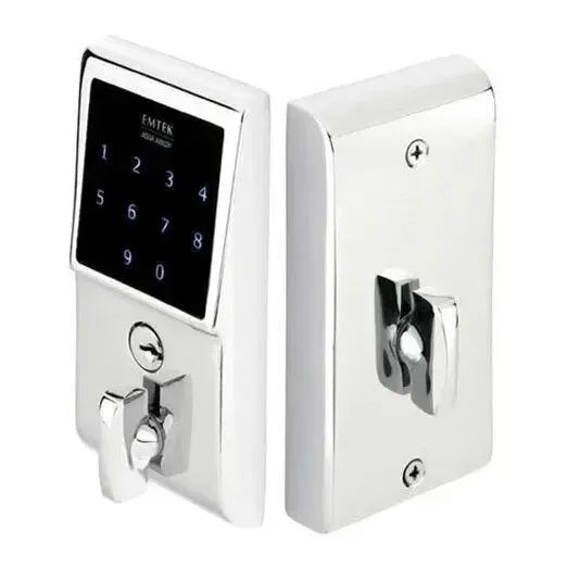 Emtek EMTouch Electronic Touchscreen Keypad Deadbolt in Polished Chrome finish