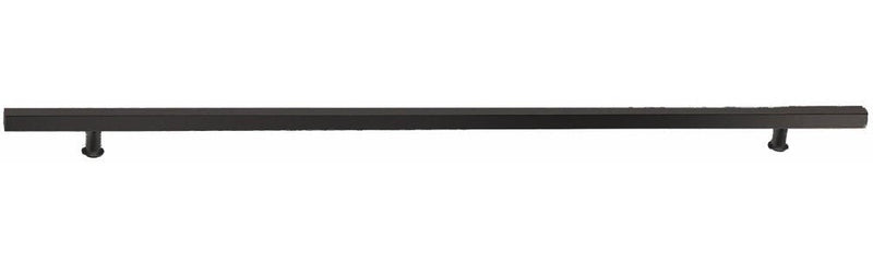 The Emtek 48" Square Door Pull in Flat Black finish