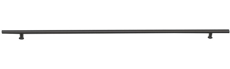 Emtek 72" Round Door Pull in Flat Black finish