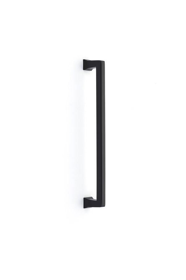 The Emtek Alexander Appliance Pull, 12" Center to Center in Flat Black finish