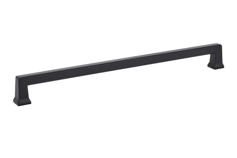 Emtek Alexander Cabinet Pull, 10" Center to Center in Flat Black finish