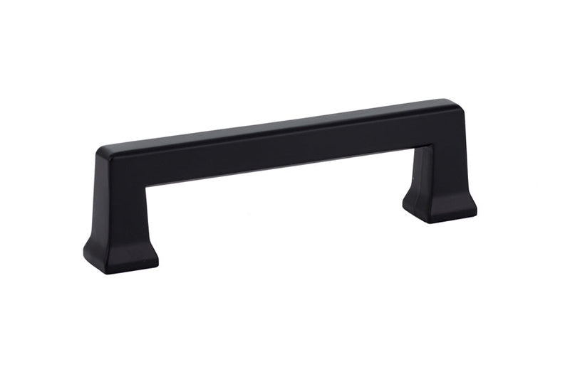 The Emtek Alexander Cabinet Pull, 3 1/2" Center to Center in Flat Black finish