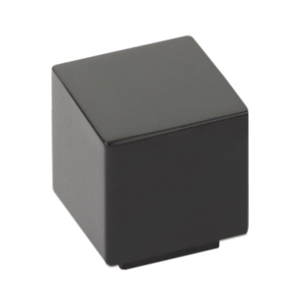 The Emtek Allerton Cabinet Knob in Flat Black finish.