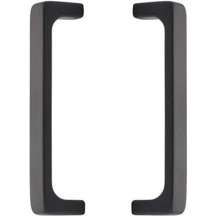 Emtek Back to Back 8" Brisbane Door Pull in Flat Black finish