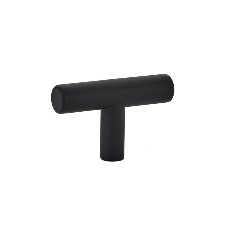 Emtek Bar Cabinet Knob, 2" in Flat Black finish