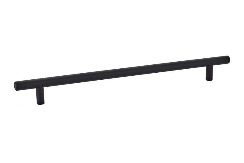 The Emtek Bar Cabinet Pull, 10" Center to Center in Flat Black finish