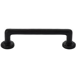 Emtek Concealed Surface Mount Rod Bronze Door Pull, 8" Center to Center in Flat Black Bronze Patina finish