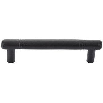 The Emtek Nunez Bronze Door Pull, 8" Center to Center in Flat Black Bronze Patina finish