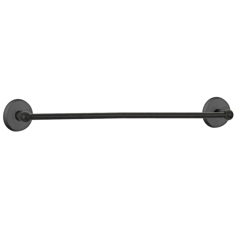 The Emtek Sandcast Bronze Towel Bar with