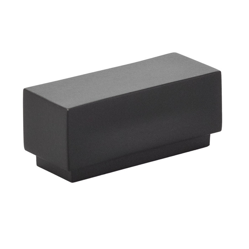 The Emtek Cinder Cabinet Knob, 2 1/4" in Flat Black finish